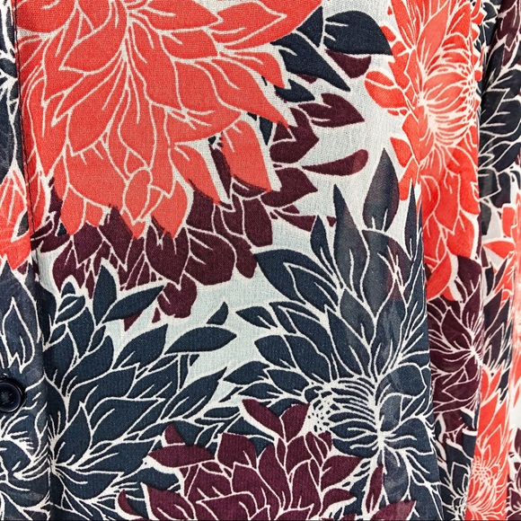 Vincenté | Sheer Floral Blouse | 3x - Picture 3 of 8